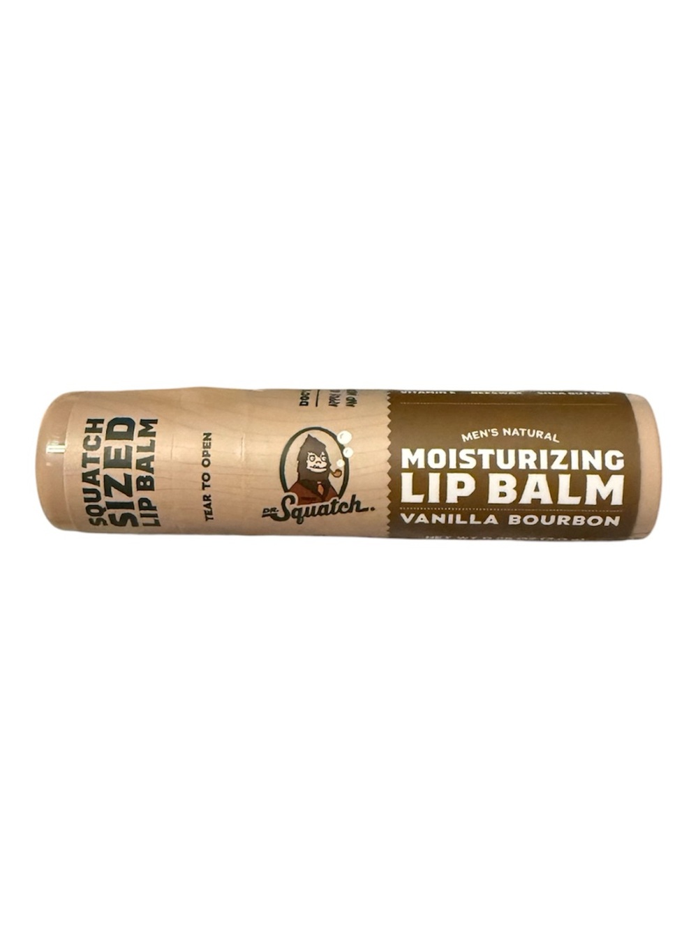 Dr. Squatch Men's Natural Moisturizing Lip Balm - Vanilla Bourbon (Tan)